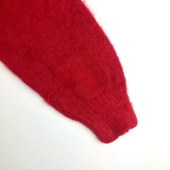 Victoria’s Secret Red Fuzzy Slouchy Sweater - Picture 9 of 9